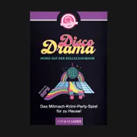 cover des krimidinner spiels Disco Drama – Mord auf der Rollschuhbahn