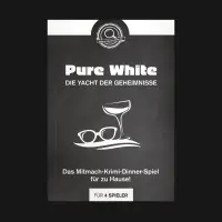 cover des krimidinner spiels Pure White – Die Yacht der Geheimnisse